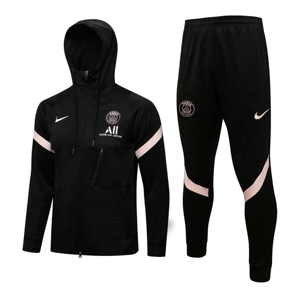 Chandal Con Capucha PSG 2022 Negro Rosa